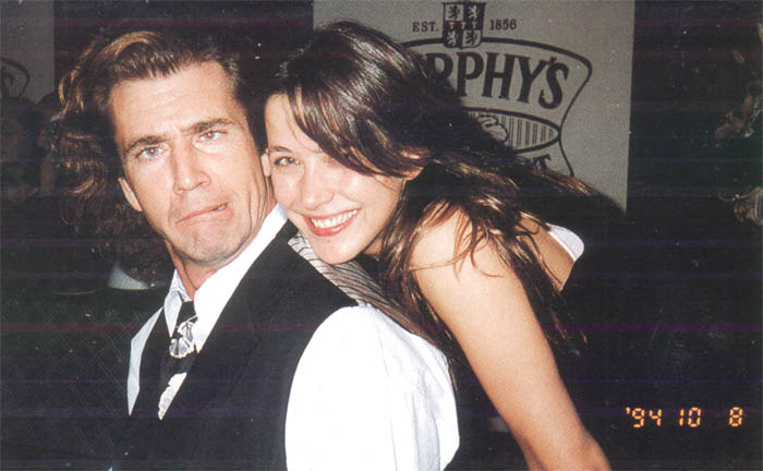 Mel and Sophie Marceau at a Braveheart celebration